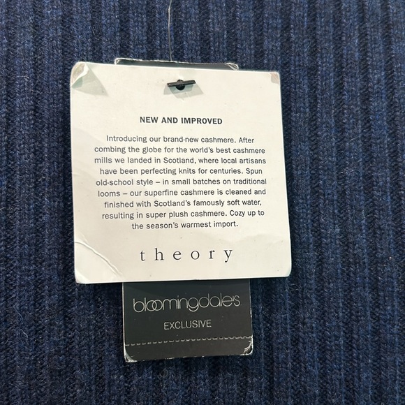 Theory Isamar Cashmere Knit Sweater Dress New Navy Medium NWT - Picture 6 of 10